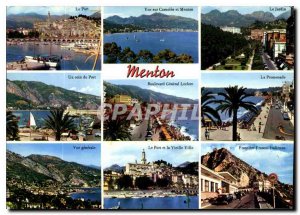 Modern Postcard The French Riviera Menton Pearl of France