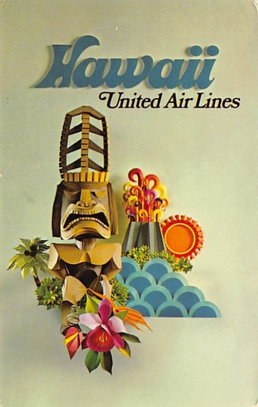 Hawaii, United Airlines Airplane Postal Used Unknown 