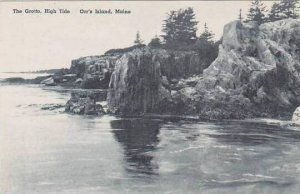 Maine Orrs Island The Grotto At High Tide Albertype