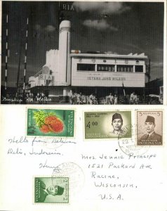 indonesia, SUMATRA MEDAN, Bioskop RIA, Cinema (1962) RPPC Postcard