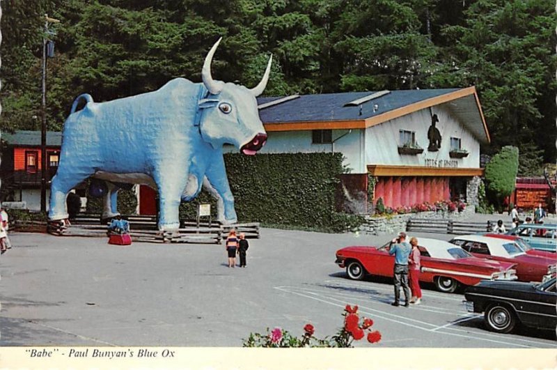 Paul Bunyan's blue ox at the trees of mystery Oddities Unused 