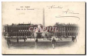 Paris - 8 - Place de la Concorde - Old Postcard