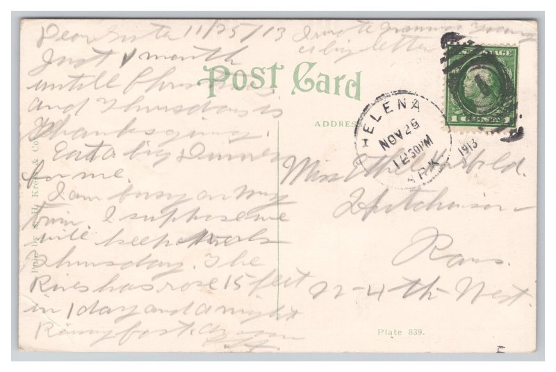 Helena Ark. Arkansas Compressed Cotton For Export (New Style) Postcard c1913