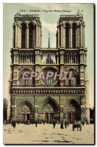 Postcard Old Paris Eglise Notre Dame