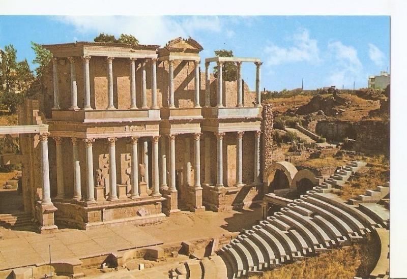 Postal 037161 : Merida (Badajoz). Teatro Romano 24 a?s antes de J.C.