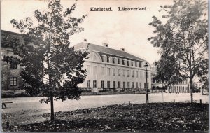 Sweden Karlstad Läroverket Vintage Postcard C214