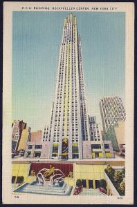 RCA Building Rockefeller Center New York NY unused c1930's