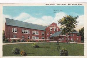 Iowa Cedar Rapids Country Club 1940 Curteich