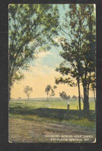 EXCELSIOR SPRINGS MISSOURI LOOKING ACROSS GOLF LINKS COURSE VINTAGE POSTCARD