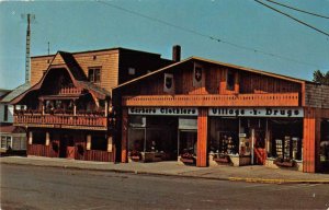 Sugarcreek Ohio Swiss Hat Restaurant and Drug Store Vintage Postcard AA37701
