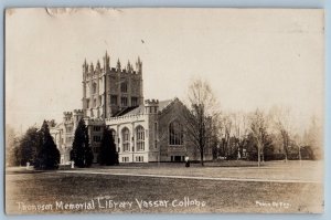 Yonkers NY Postcard RPPC Photo Thompson Memorial Library Vassar College 1909