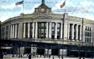 South Station, Boston, MA, USA Railroad Train Depot Unused 