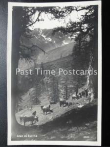 Old RPPC - Alpe de Bovine - Switzerland