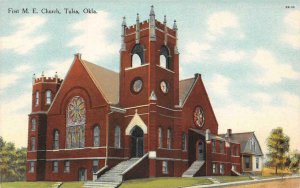 First M.E. Church, Tulsa, Oklahoma c1910s Vintage Postcard