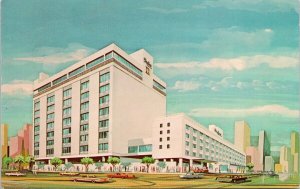 Skyline Motor Inn New York NY Hotel c1972 UN 6c Stamp ECE Cancel Postcard H31