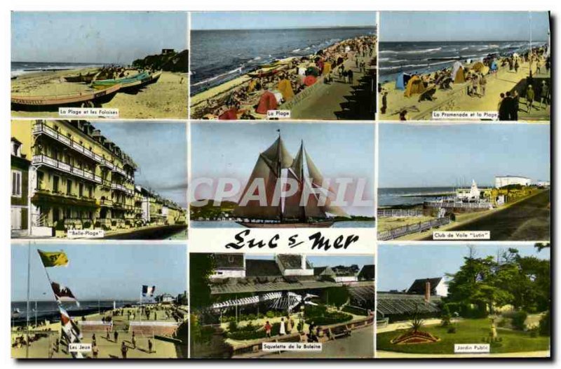 Postcard Modern Luc Sur Mer Boat Volleyball Volleyball