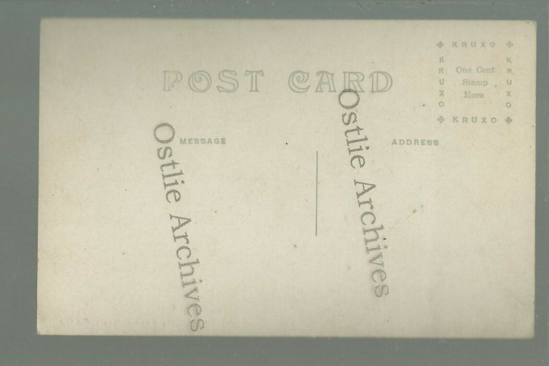 Chippewa Falls WISCONSIN RPPC c1910 SKI JUMPER Jumping MID-AIR nr Eau Claire