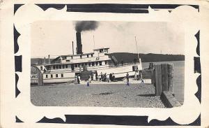 Public Landing NB Canada Steamer D. J. Purdy RPPC Postcard