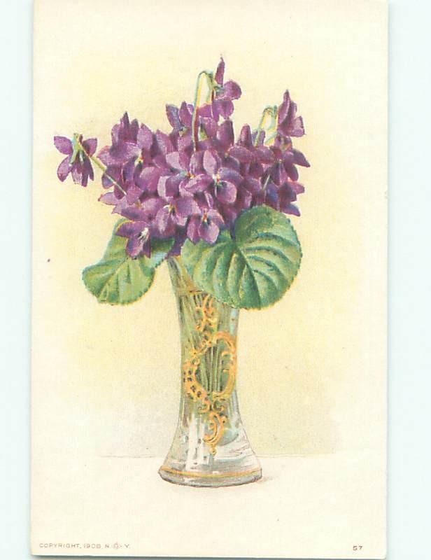 Divided-Back BEAUTIFUL FLOWERS SCENE Great Postcard AA3867