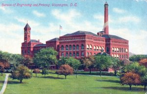 VINTAGE POSTCARD BUREAU OF ENGRAVING AND PRINTING WASHINGTON D. C.  c. 1910