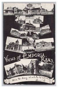 Postcard Views Of Emporia Kans. Kansas