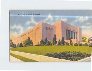 Postcard Joslyn Memorial Omaha Nebraska USA