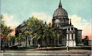 Montreal St James Cathedral Catholic Canada Antique Postcard DB UNP Unused 