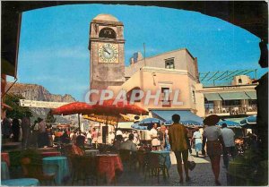 Modern Postcard Capri Piazzetta e Campanile