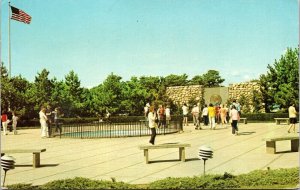 Hyannis Cape Cod Massachusetts Kennedy Memorial Historic Chrome Postcard 