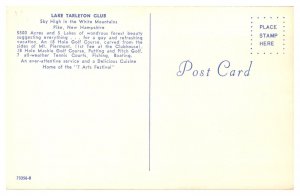 Vintage Lake Tarleton Club, Golf Course, Pike, NH Postcard