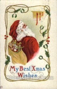 Christmas Santa Claus 1922 close to perfect corners, light postal marking on ...