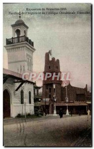 Old Postcard Exhibition of Brussels 1910 The Pavilion of Algeria and West Africa
