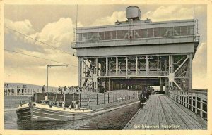 SCHIFFSHEBEWERK NIEDERFINOW ~1939 GEORGE NEUMANN PHOTO POSTCARD