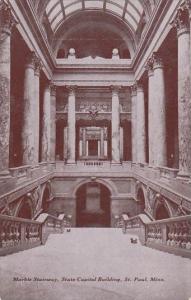 Minnesota Saint Paul Marble Stairway State Capitol Building