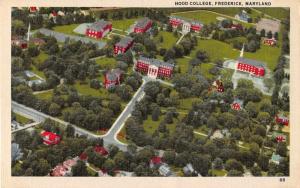 Frederick Maryland Hood College Aerial View Antique Postcard J54284 