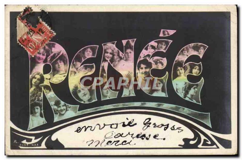 Postcard Old Renee Surname