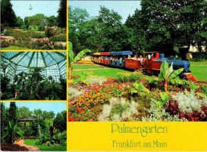Frankfurt, Germany  PALM GARDENS~Miniature Train  PALMENGARTEN  4X6 Postcard