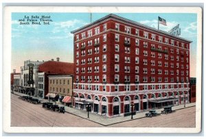 c1910's La Salle Hotel And Place Theater South Bend Indiana IN Vintage Postcard