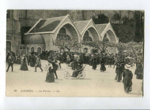 3060212 FRANCE Lourdes Les Piscines RICKSHAW Vintage RPPC