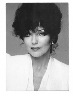 Joan Collins Hollywood Star 1980s 4 by 6 Card