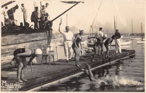 Alexandria Egypt ?  Womens Diving Competition Real Photo Postcard AA64694