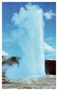 Postcard Yellowstone -  Old Faithful Geyser