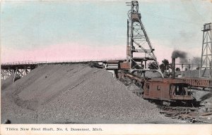 J60/ Bessemer Michigan Postcard c1910 Tilden New Steel Shaft Mine  166