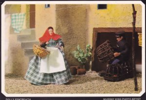 Toy Model Doll Of Dolly Pentreath Cornish Language Cornwall Postcard