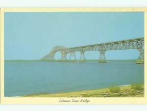 Unused Pre-1980 BRIDGE SCENE Alexandria Virginia And Washington DC HQ9574