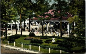 Vtg 1907 Ponce De Leon Park Atlanta Georgia GA Unused Edwardian Postcard