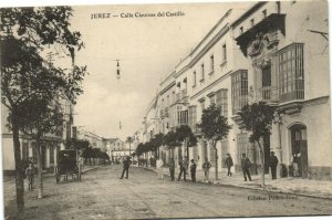 PC SPAIN, JEREZ, CALLE CANOVAS DEL CASTILLO, Vintage Postcard (b30268)