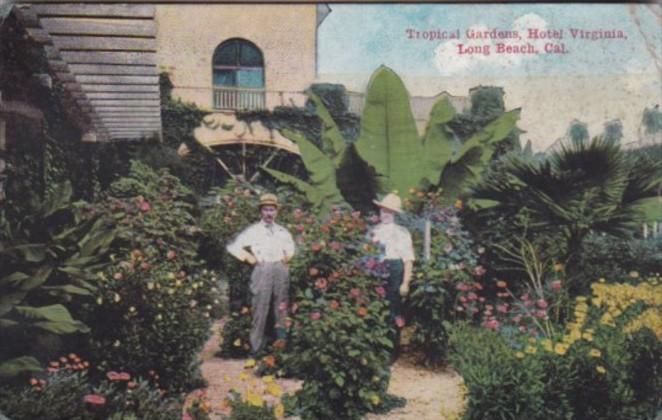 California Long Beach Tropical Gardens Hotel Virginia 1920