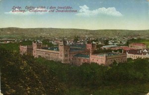 ukraine russia, LVIV LWOW LEMBERG, Ogolny widok i dom Inwalidow (1916) Postcard