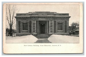 Vintage 1898 Postcard New Library Building Case Memorial Auburn New York
